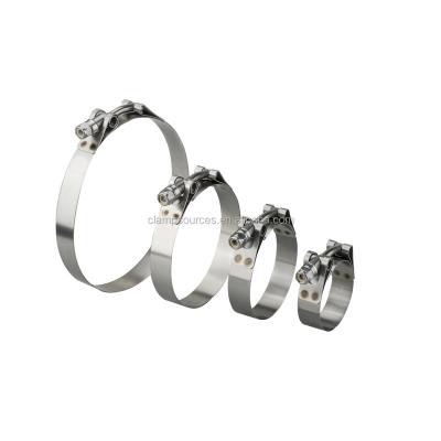 China T-bolt T-bolt Torca Flange Clamps Exhaust Pipe SUS304 Connection for sale