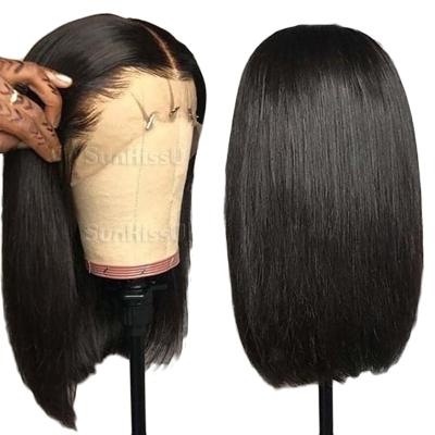 China No tangle & No lace 4*4 hair lead shedding raw wig,wholesale straight hair wigs,indian lace front hair lead wig for sale