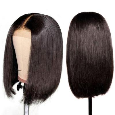 China No tangle & No Hair 13x4 Short Lead Shedding Virgin New Arrival Wigs, Straight Hair Lace Front Wigs Wholesale for sale