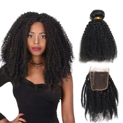 China No tangle & No Shedding Wholesale Afro Kinky Curly Hair,Chinese Virgin Human Hair Bundles,Afro Kinky Curly Weave For Black Women for sale