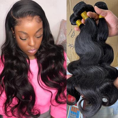 China No tangle & No Hair Bundles Body Shedding Good Quality Wave , Cuticle Aligned Bulk Hair 10a , 100% Hair Bundles for sale