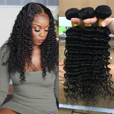 China No tangle & Wholesale Hair Shedding Bundle, Deep Wave Peruvian Virgin Hair, Cheap Cuticle Aligned Hair Weave Vendors for sale