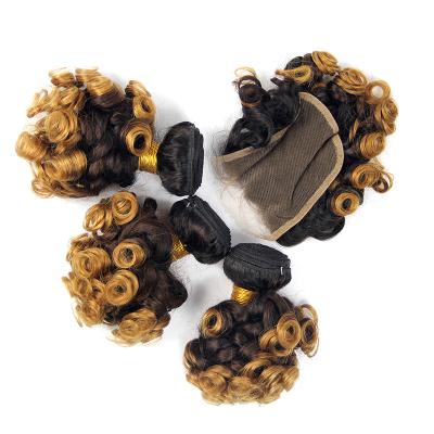 China No tangle & No 10a brazilian fumi/funmi omber shedding hairstyles, cheap human curly hair top sellers for sale