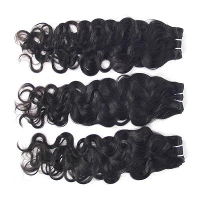 China No tangle & No Shedding Tangle Free 100 Grams Peruvian Hair No Processed Hair, 100% Natural Wave Hair Bundles for sale