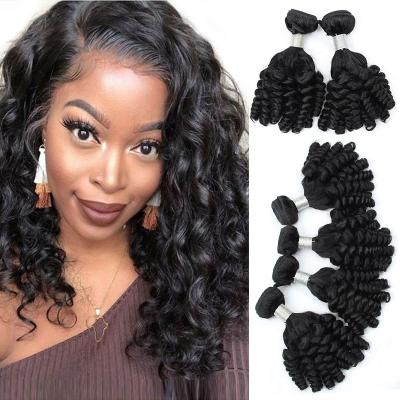 China No tangle & Wholesale No Shedding Unprocessed Virgin Bohemian Hair, No Shedding No Tangle Curl Hair Bohemian Weave, Curved Bottom Hair Funmi for sale