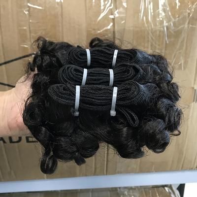 China No tangle & Non the rejection of most popular products latest hair weaves in kenya wholesale virgin indian cuticle aligned virgin hair new style fumi curly hair for sale