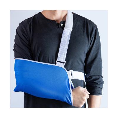 China 2021 New Coming Comfortable And Breathable Blue And White Square Fabric Comfortable And Breathable Fracture Arm Sling for sale