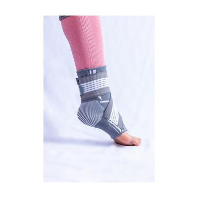 China Hot Sale Adjustable Ankle Brace Nylon Woven Pain Sprain Guard Strap Brace for sale