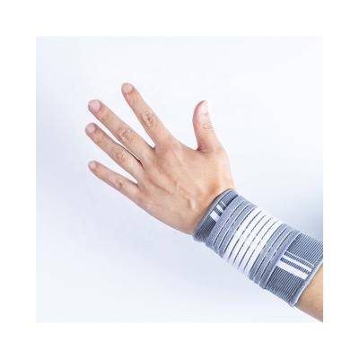 China Wholesale Price Gray Cylindrical Pressure Belt Nylon Woven Rubber Polyester Knit Sweat Wristbands for sale