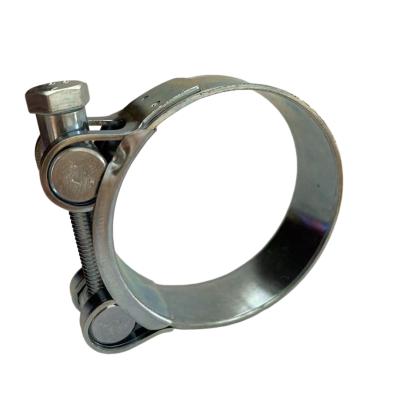 China Pipe Clamp Galvanized Heavy Duty Single Bolt Iron Pipe Clip Single Bolt Pipe Clamp for sale