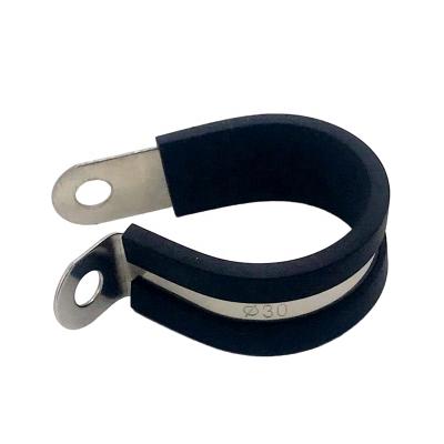 China R Fixing EPDM Fixed Stainless Steel Material Rubber Hose Clamps for sale