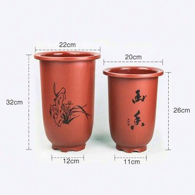 China Pastoral Chinese Style Flower Pot Multiple Color Size Plant Pot for sale