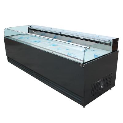 China Commercial Refrigerator Single-temperature Meat Grocery Display Refrigerator Single-temperature Supermarket Open Top Open Cooler for sale