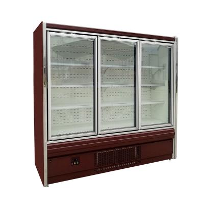 China Single-temperature Upright Supermarket Refrigeration Equipment Beverage Soft Drinks Fridge Commercial Display Fridge for sale