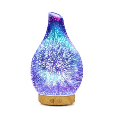 China WiFi Remote Control Home Hotel Diffuser Modern Luxury 100ml 3D Natural Home Fragrance New Led Ultrasonic Fragrance Scent Aromatherapy Oil Humidifier Aroma Diffusers Usb for sale