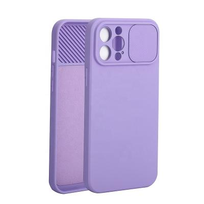 China High Quality 2.0MM Anti-fall Matte TPU Camera Cover Slide Camera Case For iPhone 12 Pro Max Phone Case Slide. for sale