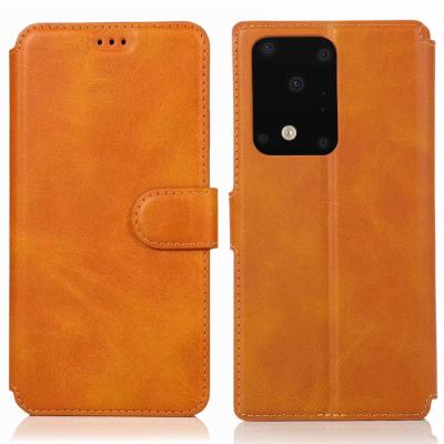 China Wholesale Anti-fall Protection Business Full PU Leather Flip Book Cover Case For Samsung a72 s21 ultra case for sale