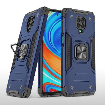 China Ring Holder Shockproof 2 in 1 Cell Phones Case Cover For Xiaomi Redmi Note 9s Back Cover Phone Case for sale