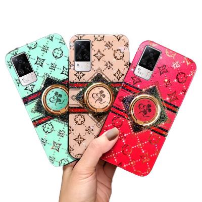 China Bling Shockproof Lucky Star Diamond Phone Case With Stand Satnd TPU Cell Phone Cover For Vivo Phone Case Back Cover. for sale