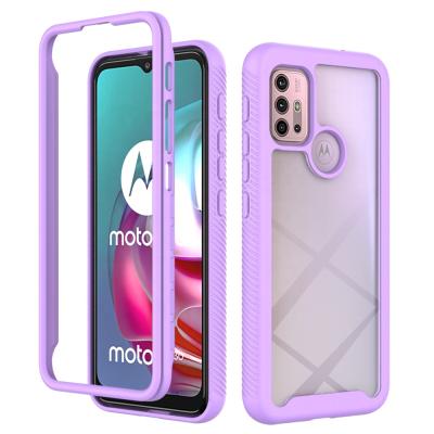 China New Design 360 Anti-drop Protection Clear Phone Case Bumper Raised Edges For Moto G30 Phone Back Cover. for sale