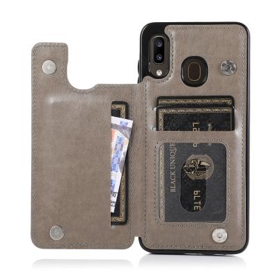 China Anti-fall Wallet Card Slot Mobile Phone Case Cover For Samsung Galaxy A 10 20 30 40 Phone Back Covers for sale