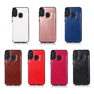 China New Anti-drop Pocket Bags PU Leather Book Cover Mobile Phone Case For Samsung A10E A12 S10 S20 S21 Wallet Leather Case for sale