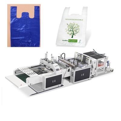 China Hot Break Plastic Shopping Bag Two Lines Sachet Making Machine Price Shopping Bag Machine for sale