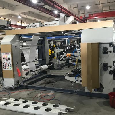 China Hotels Six Colors Plastic Sheets And Paper Flexo Printing Machine for sale