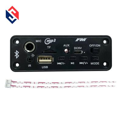 China High Quality Resume 3.7V USB FM MIC Amplifier Blue Tooth 5.0 MP3 Decoder Panel Player Module For Car for sale