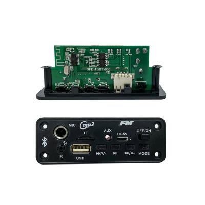 China Portable Resume Power Amplifier USB TF Wireless BT5.0 MP3 WMA Radio Decoder Panel 3.6V Audio Player Module for sale