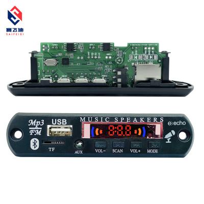 China Blue Tooth MP3 USB TF Fm Radio MP3 Player Module Amplifier Decoder Panel 12V Wireless Audio Radio for sale