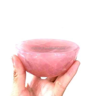 China China natural rose quartz crystal crystal bowls and ashtray for decoration for sale