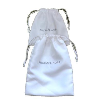 China Fashion factory price satin fabric drawstring shoe bags fabric dust bag for shoes for sale