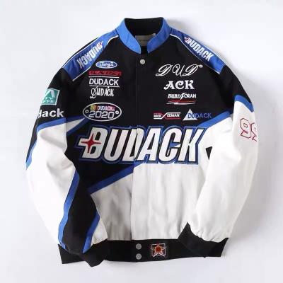 China Wholesale OEM QUICK DRY cotton plus size custom duffle flight embroidery patch racing motorcycle jacket for sale