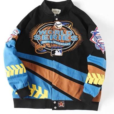 China Wholesale QUICK DRY custom nascar patch embroidery jacket vintage cotton OEM classic streetwear logo racing jacket for sale