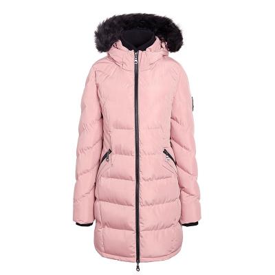 China CANADA JACKET Women Winter Padded Jacket Waterproof Fur Hood Padded In Pink Women Synthetic Down Jacket for sale