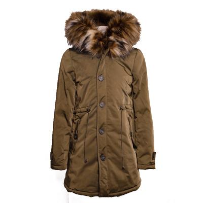 China Waterproof Winter Down Jackets With Solid Color Women High Quality Stylish Jackets With Fur Women for sale