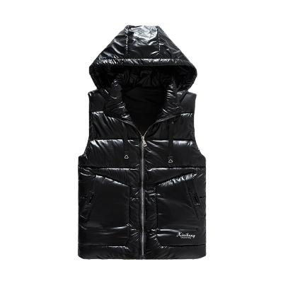 China Waterproof Custom Logo Sleeveless Bubble Puffer Vest Winter Service Men Invest For Men for sale