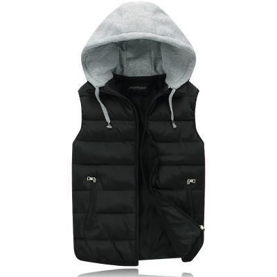 China Custom Logo Breathable Sleeveless Bubble Puffer Vest Plus Size Jacket Winter Vest For Men for sale