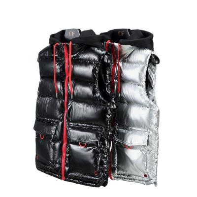 China Waterproof Custom Logo Sleeveless Bubble Puffer Vest Winter Service Men Invest For Men for sale