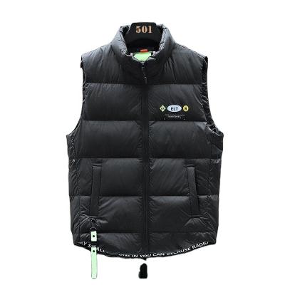 China Breathable OEM Manufacture Mens Sleeveless Zipper Up Lightweight Padded Stripper Vest Jacket For Winter for sale