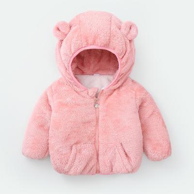 China Wholesale Custom Kids Zipper-up Coat Hooded Coat Anti-wrinkle Cartoon Jacket Kids Shear Coat Jacket for sale