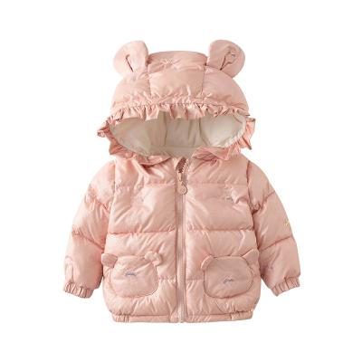 China Cute Kids Pink Hooded Coat Anti-Wrinkle Coat Anti-Wrinkle OEM Jacket Stripper Coat Jacket Cute Kids Pink for sale