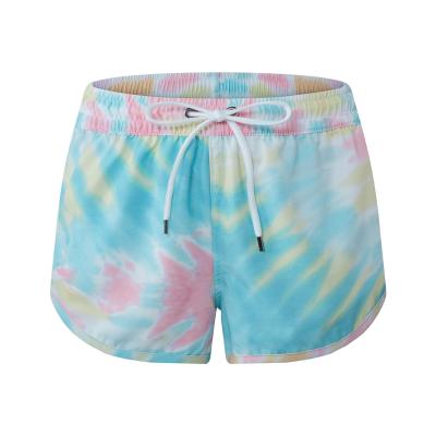 China Custom Anti-wrinkle OEM Girl Beach Swim Trunks Boardshorts Board Shorts Women Surf Beach Swim Shorts for sale