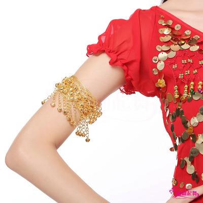 China Belly Dance Pretty Belly Dance Body Chain Arm Bracelet Bracelet Indian Sexy Metal Jewelry For Women Gold Tassel Arms Chains Bangle Armbands Bracelet for sale