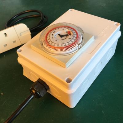 China Industrial Relay UK 4way 24 Hours Grow Lighting Timer Contactor for sale