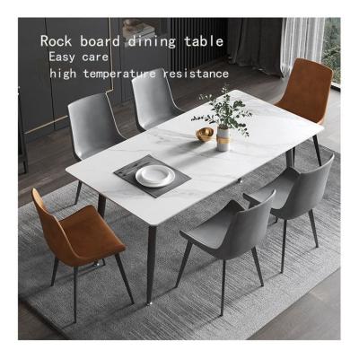 China Disassembly and Transport of Tables Dining Modern Chinese Living Room Tripod Manufacturer White Dining Table Set for sale