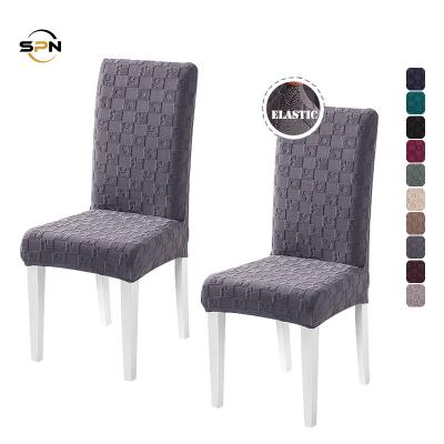 China Durable Pattern Designer Dust Proof Event Chair Covers Spandex Spa Pedicure Chair Seat Covers Spandex Folding Chair Cover Jacquard Solid for sale