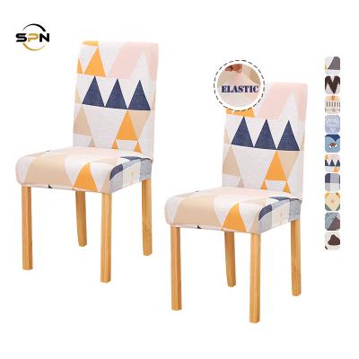 China Durable High Quality Resistance To Fold Bedroom Furniture Cover For Dining Chairs Banquet Chair Covers Printed Chair Cover for sale