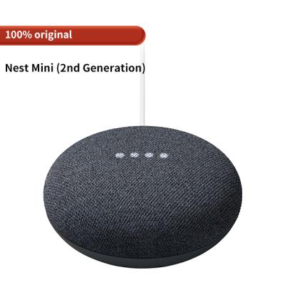 China 100% Original AirPlay Wholesale Price In Stock Smart Nest Mini Speaker (2nd Generation) with Google Assistant - Chalk / Charcoal for sale